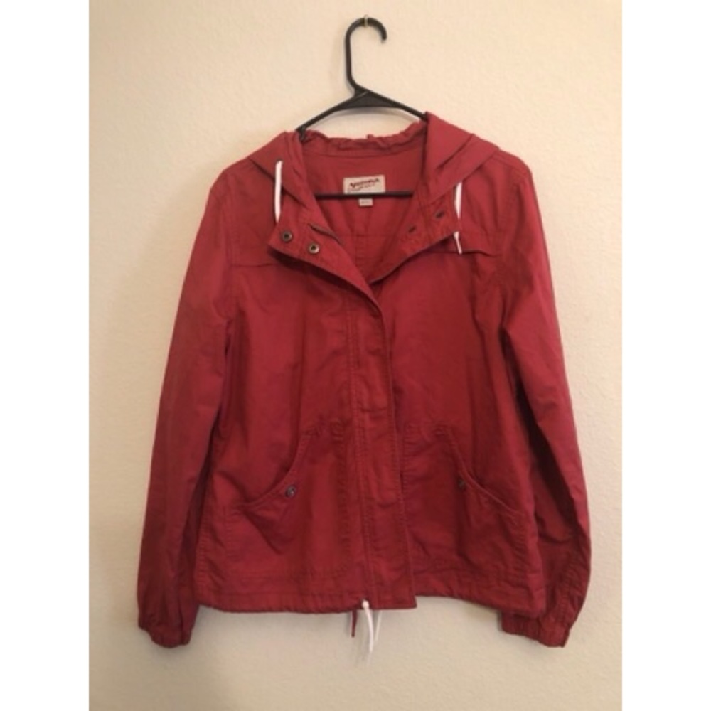 Red utility jacket